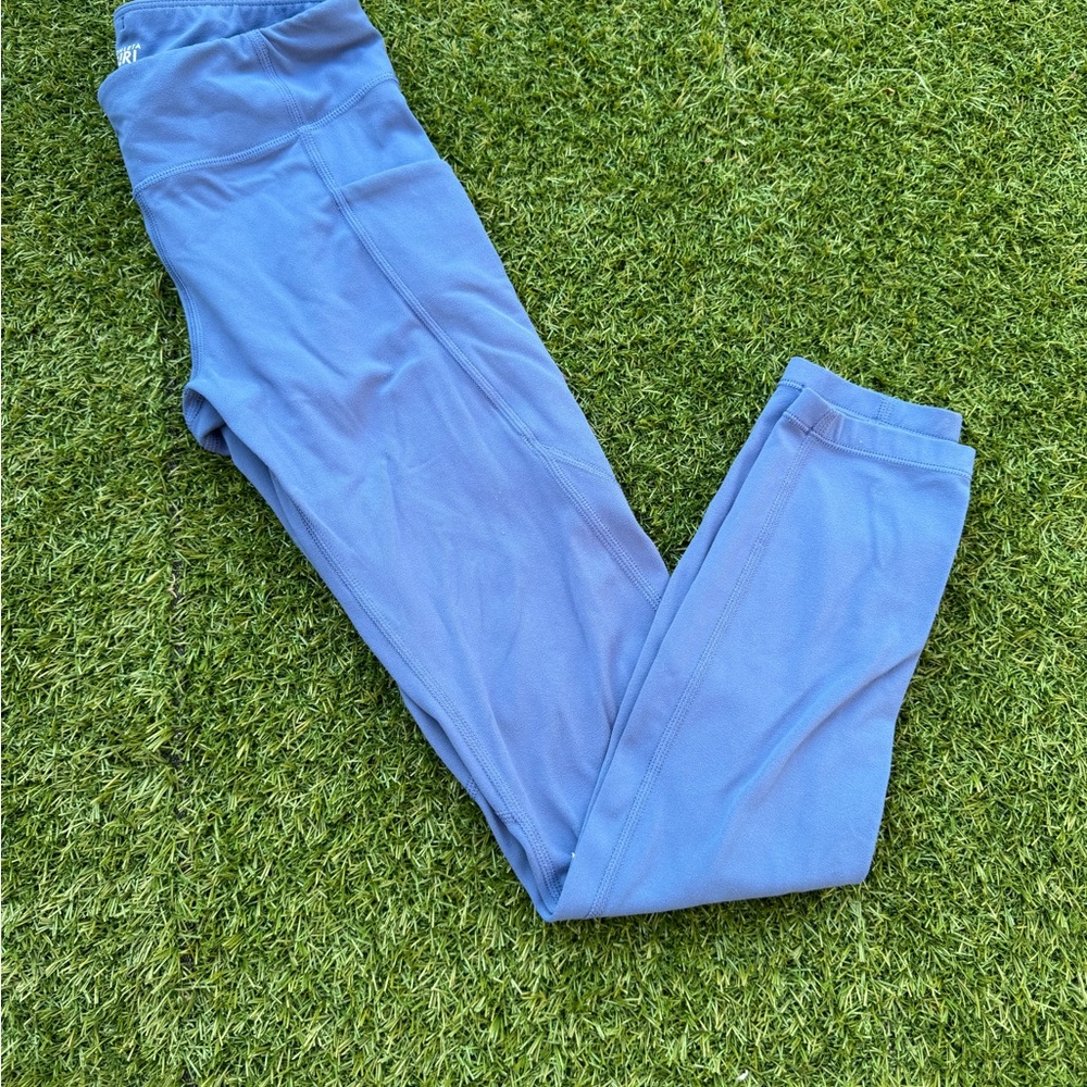 Athleta Girl Blue Leggings, size 8-10 (medium)